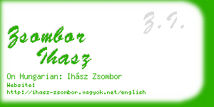 zsombor ihasz business card