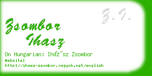 zsombor ihasz business card